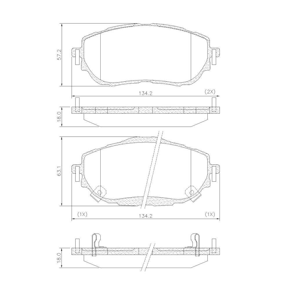 Pastilha de Freio Ceramaxx Fras-le PD/1480-CMAXX Toyota Corolla