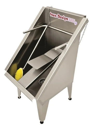 Lavador De Botas Manual Com Escova Manual - Inox Desing