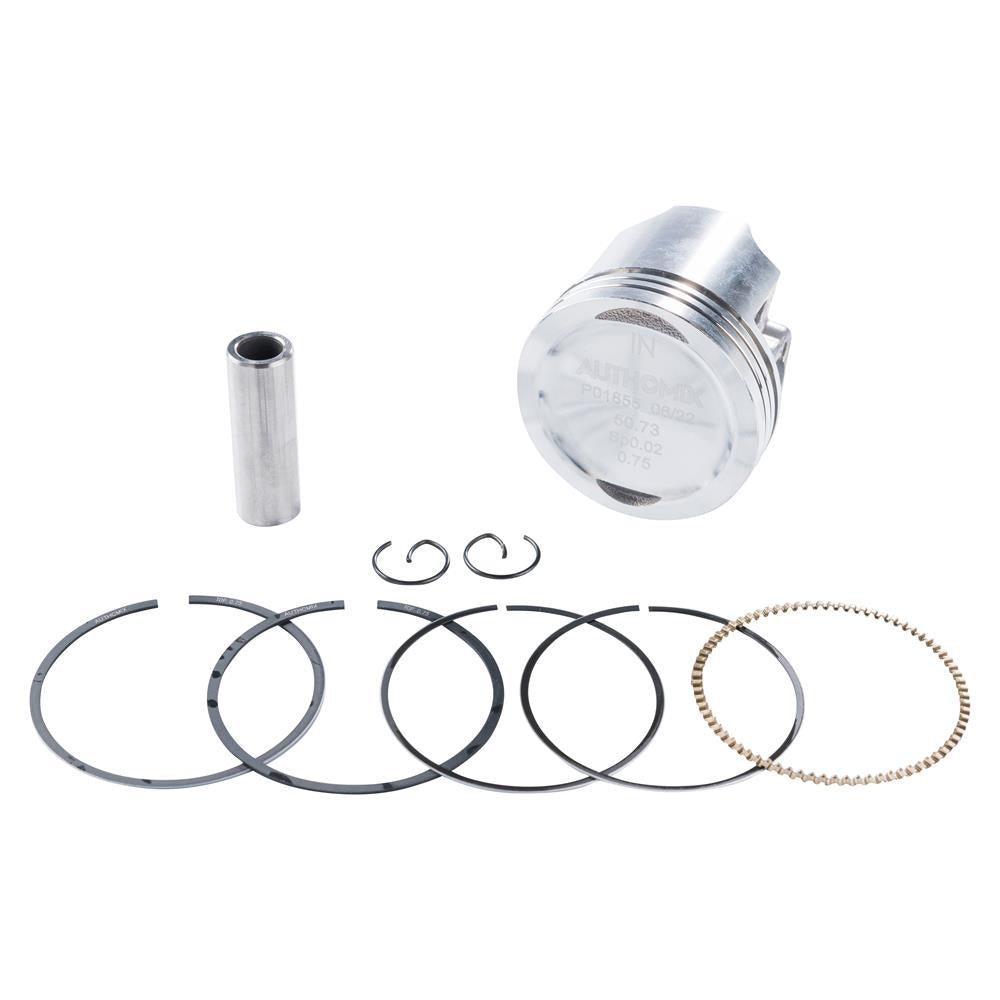 Pistão e Anel Authomix PA79855-75 Honda Biz 110i/Pop 110i