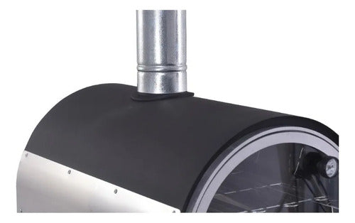 Forno Com Fogão A Lenha - Interno Inox Brilhante (80cm)forne