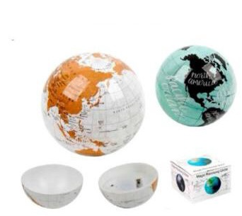 Enfeite Globo Decorativo com Iluminação 14cm Rotativo GLB-01-5
