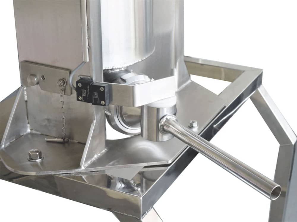 Ensacadeira Elétrica de Linguiça 30 kg Inox 304 com Pedestal e Rodízio Galvanizado - Inox Design