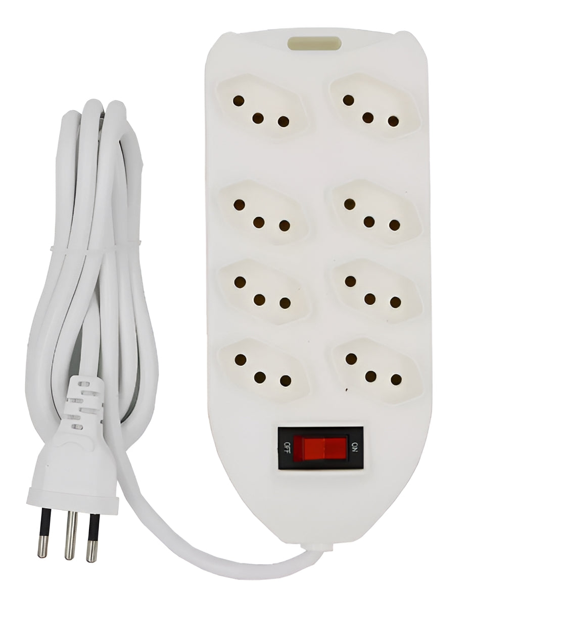 Extensão Elétrica 8 Tomadas Tripolar com Interruptor 1,5m 250V 10A Knup SL7508