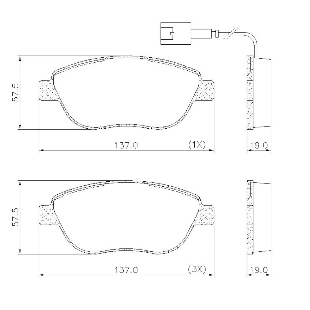 Pastilha de Freio Dianteira Fras-le PD/511-B PD/1788 Fiat 500/Bravo/Stilo