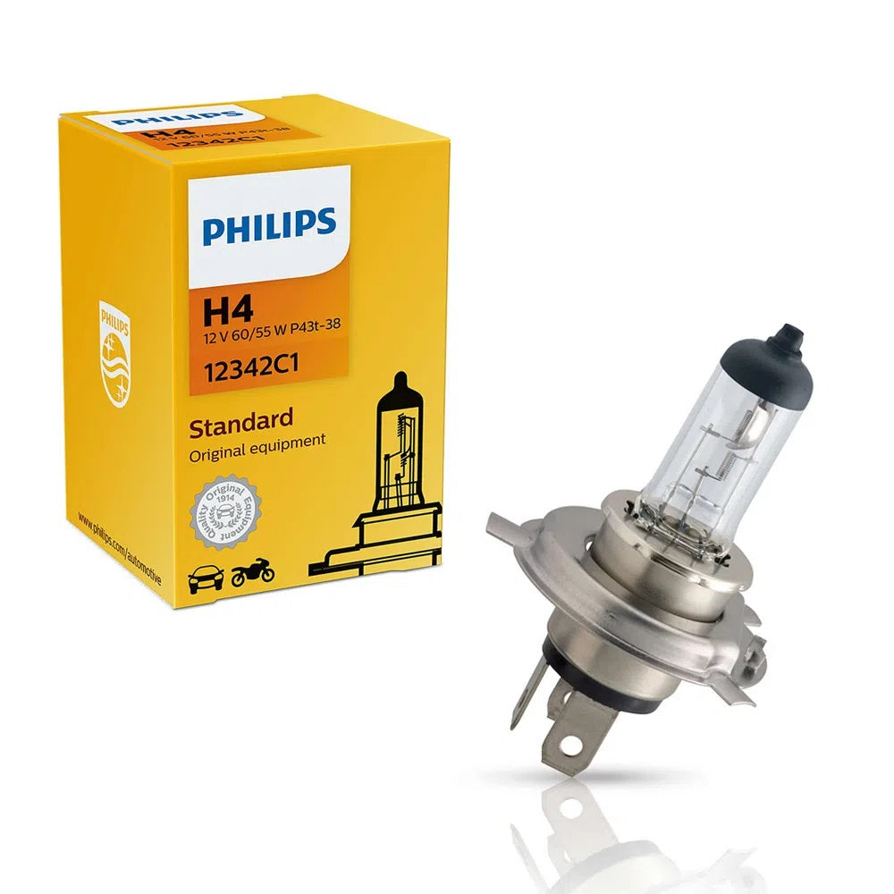 Lâmpada Standard H4 12v 60/55w Philips 12342C1 Universal Automovéis e Utilitários Leves