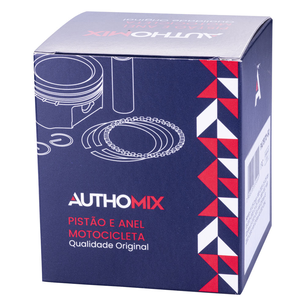 Pistão e Anel Authomix PA79171-50 Honda CG 150 Titan/CG 150 Fan/CG 150 Start/CG 150 Job/CG 150 Cargo/NXR 150 Bros/CG 150 Sport/Crf 150F