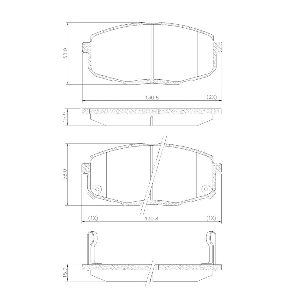 Pastilha de Freio Dianteira Fras-le PD/1092 PD/1788 Hyundai I30, Kia Carens/Cerato