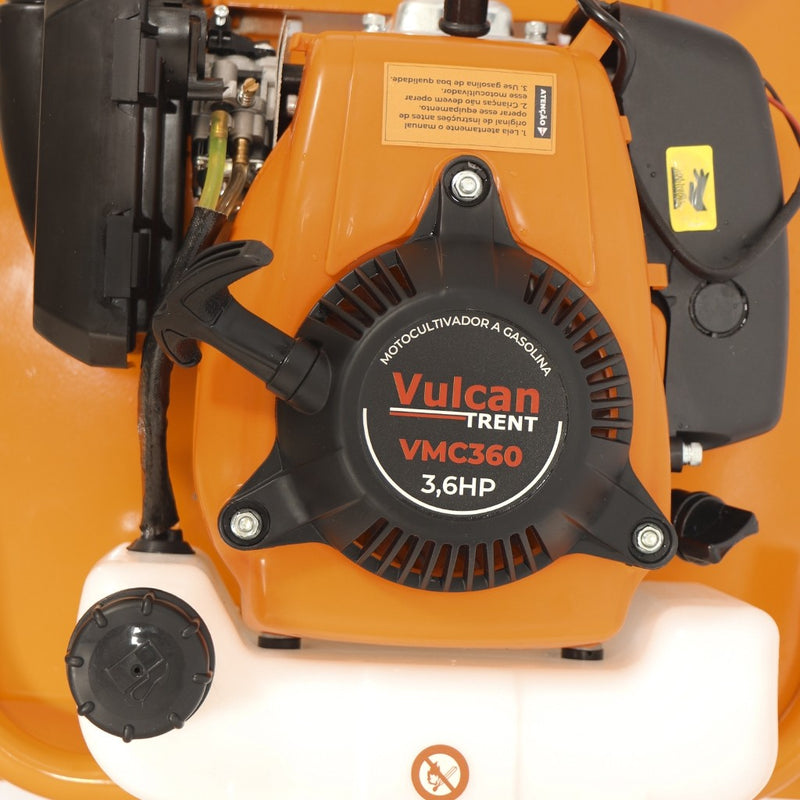 Motocultivador A Gasolina 4T 53Cc 3,6Hp Com Laminas Vmc360