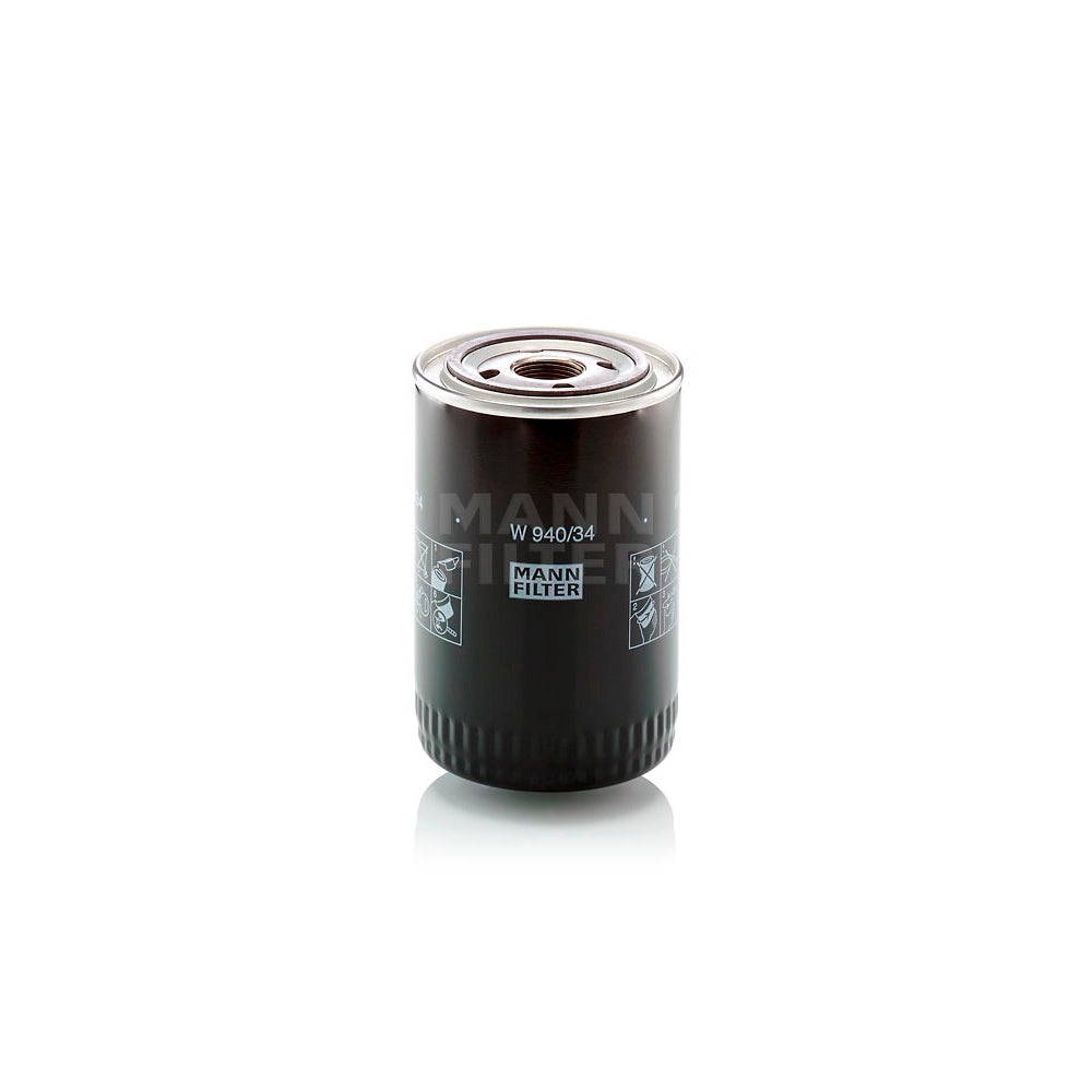 Filtro Blindado Óleo Lubrificante Mann-filter W940/34 Ford F-4000/F-350/F-250/Cargo, Case 580H