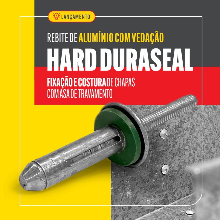 Rebite Alumínio com Vedação  6,40X20,50 Com 100 Peças