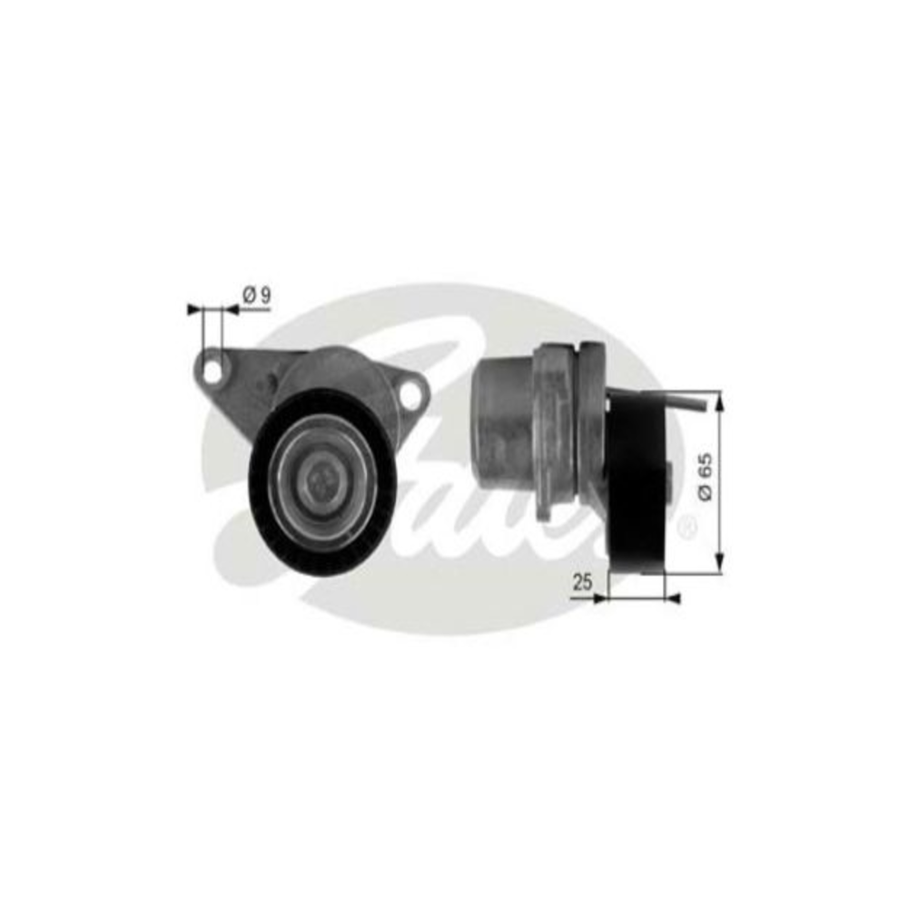 Tensionador Micro V Gates 38313 Citroen C3/C3 Picasso/C4 Cactus/Aircross, Peugeot 307/2008/208/207/308/Hoggar
