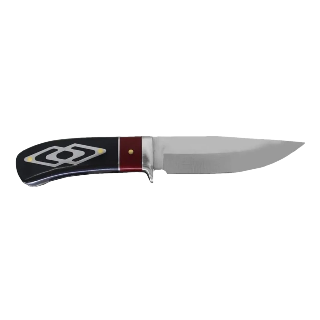 Faca para Pesca e Caça em Aço Inox 420 com Lâmina de 11,5 cm e Bainha de Couro Luatek SLK-A38