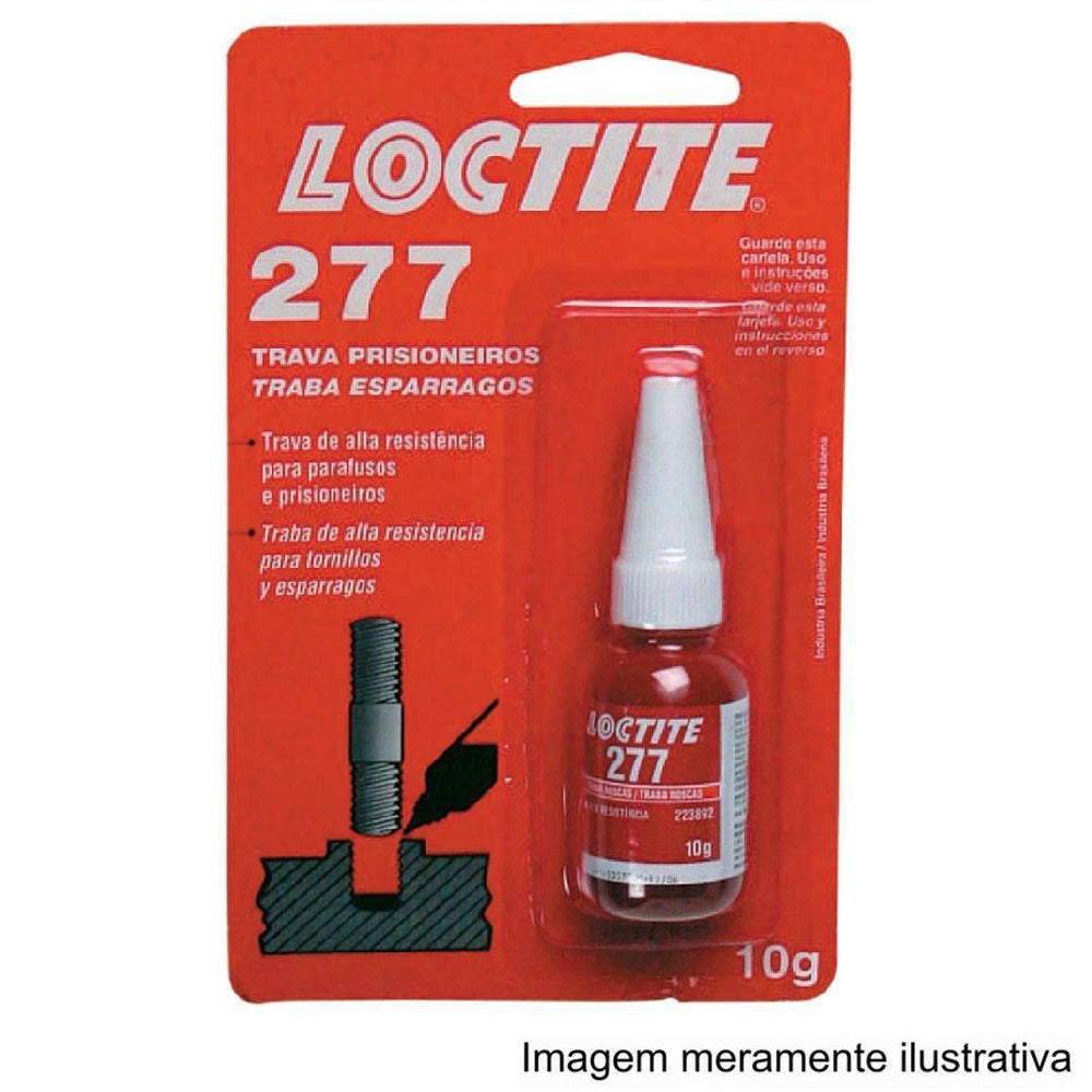 Loctite 277 - 10g Loctite 284485 Universal Automovéis e Utilitários Leves/Máquinas Agrícolas/Ônibus/Caminhões/Motos