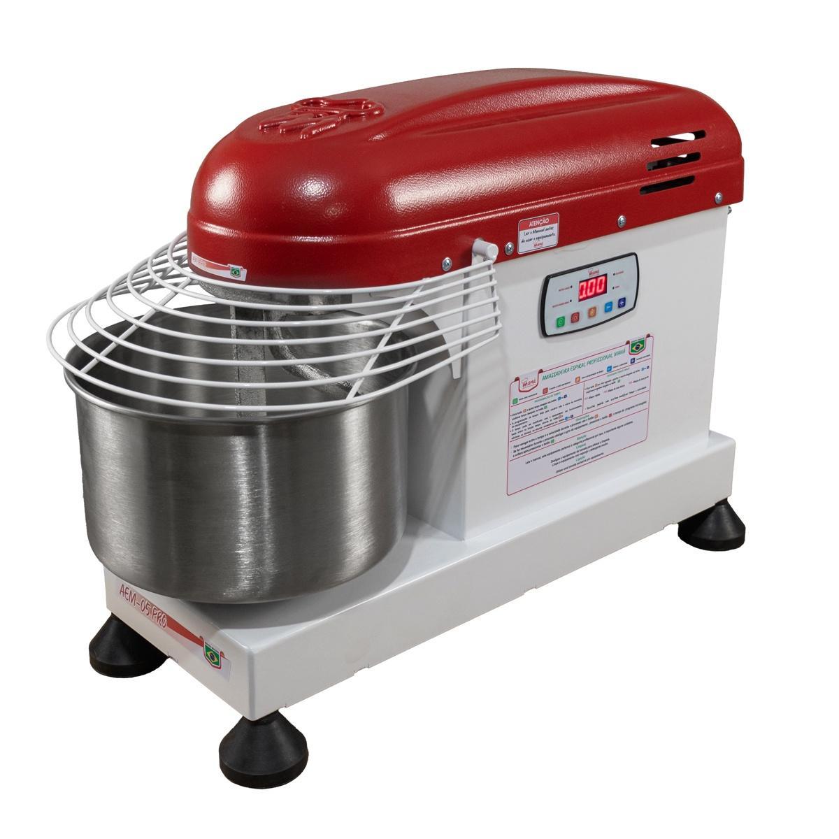 Amassadeira Espiral 5Kg 1/2 Cv Bivolt Maná 110V/220V