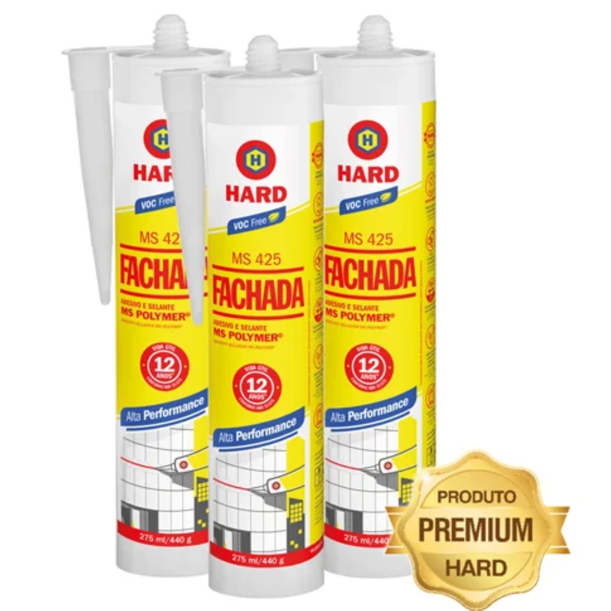 Selante Para Fachada Ms 425 Cores Cartucho 440g - Branco