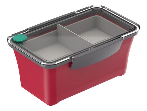 Marmita Termica Urbana Tekcor 900ml Vermelho Soprano