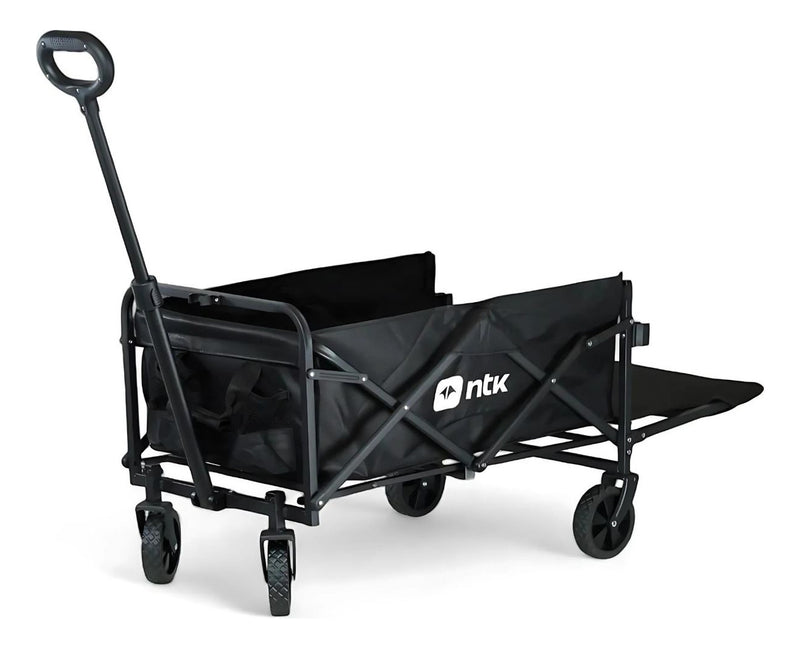 Carrinho Dobrável Transport P Camping 67cm 80kg Preto Ntk