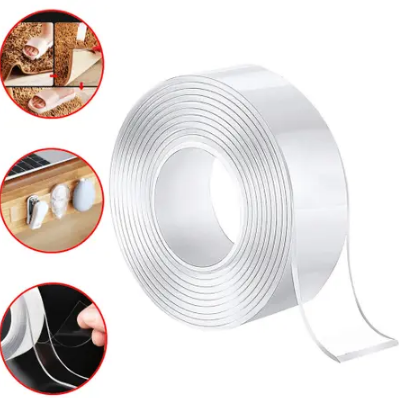 Fita Acrílica Dupla Face Transparente 18mm x 2 Metros Multiuso Bomder BOM-1301