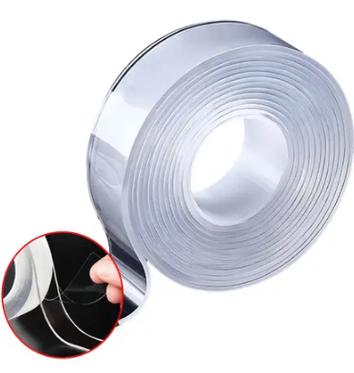 Fita Acrílica Dupla Face Transparente 18mm x 2 Metros Multiuso Bomder BOM-1301