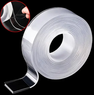Fita Acrílica Dupla Face Transparente 18mm x 2 Metros Multiuso Bomder BOM-1301