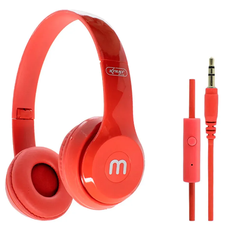 Fone de Ouvido Headphone Fechado com Plug P2 3,5mm Knup KP-429