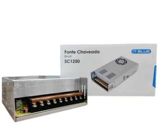 Fonte Chaveada 12V 50A 600W Bivolt IT-Blue SC1250