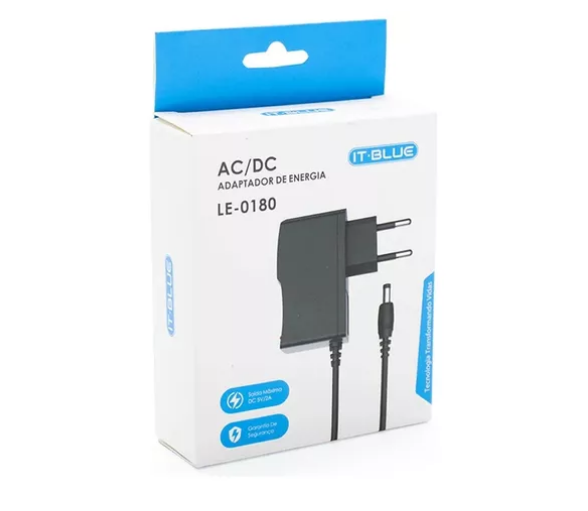 Fonte de Alimentação 5V 2A 10W Plug 5.5 mm Bivolt IT-Blue LE-0180