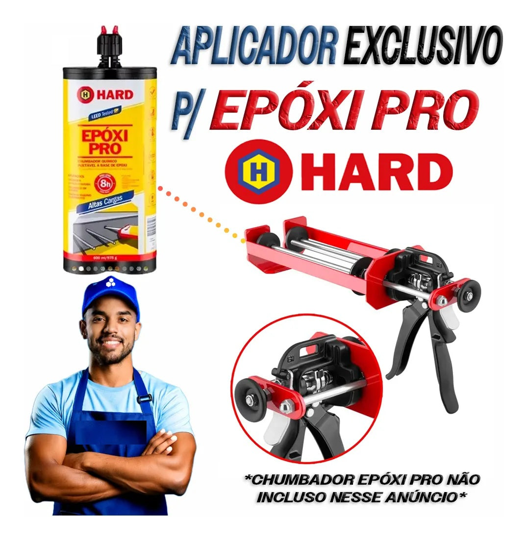 Aplicador Metálico P/hardfix Epoxi Pro 600 Ml Ref 2406