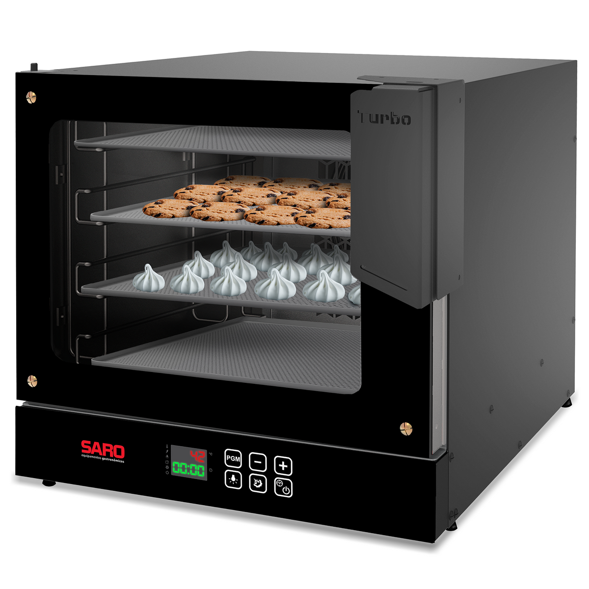 Forno Turbo Elétrico Digital Saro FTD 4 Esteiras