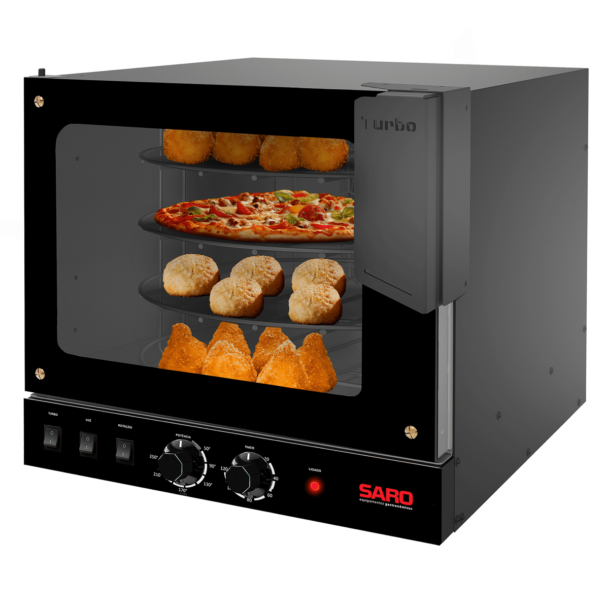 Forno Turbo Rotativo 2 em 1 Saro FTR