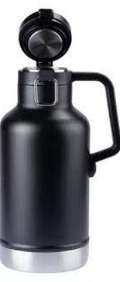 Garrafa Growler Térmico de Aço Inox 1,9L para Cerveja e Chopp Aiker AK-1901