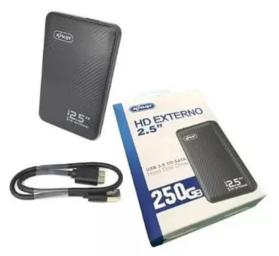 HD Externo Portátil 2.5 Polegadas 250GB USB 3.0 Knup KP-HD808