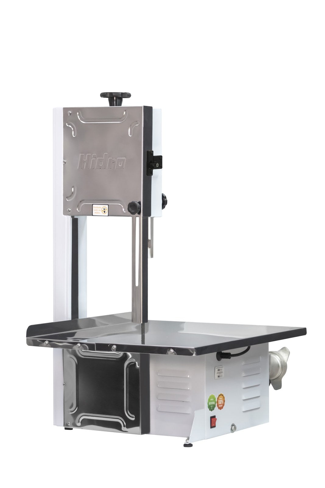 Serra Fita Hidro HB800 com Moedor Boca 8 Mesa Fixa 1/2 CV Bivolt
