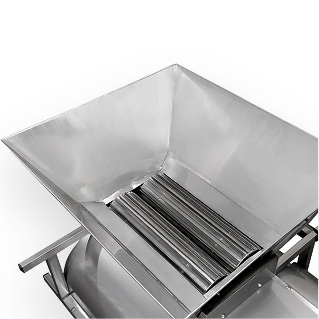 Máquina de Moer Uva Hidro com Separador de Cacho 2 Rolos Inox 1/2 CV