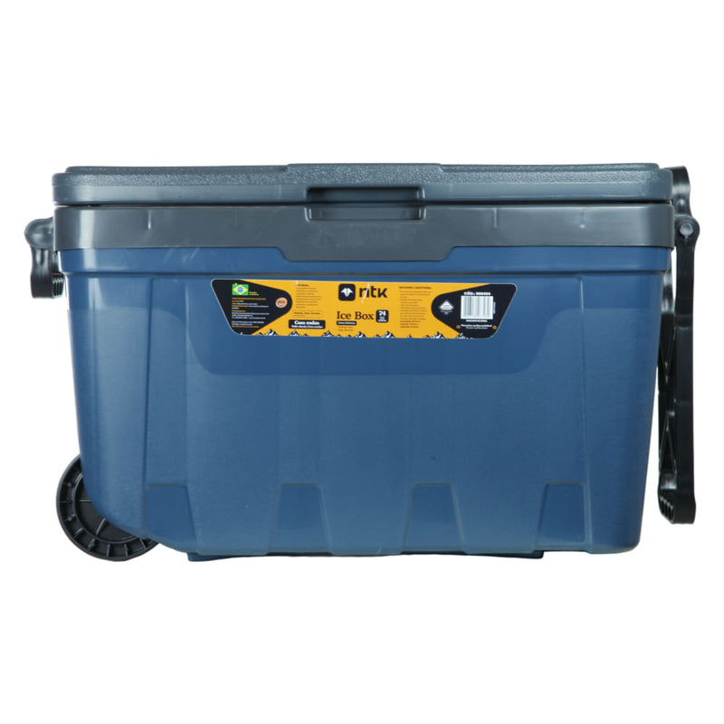 Caixa Termica Ice Box Cooler 54L Com Rodinhas E Porta Latas