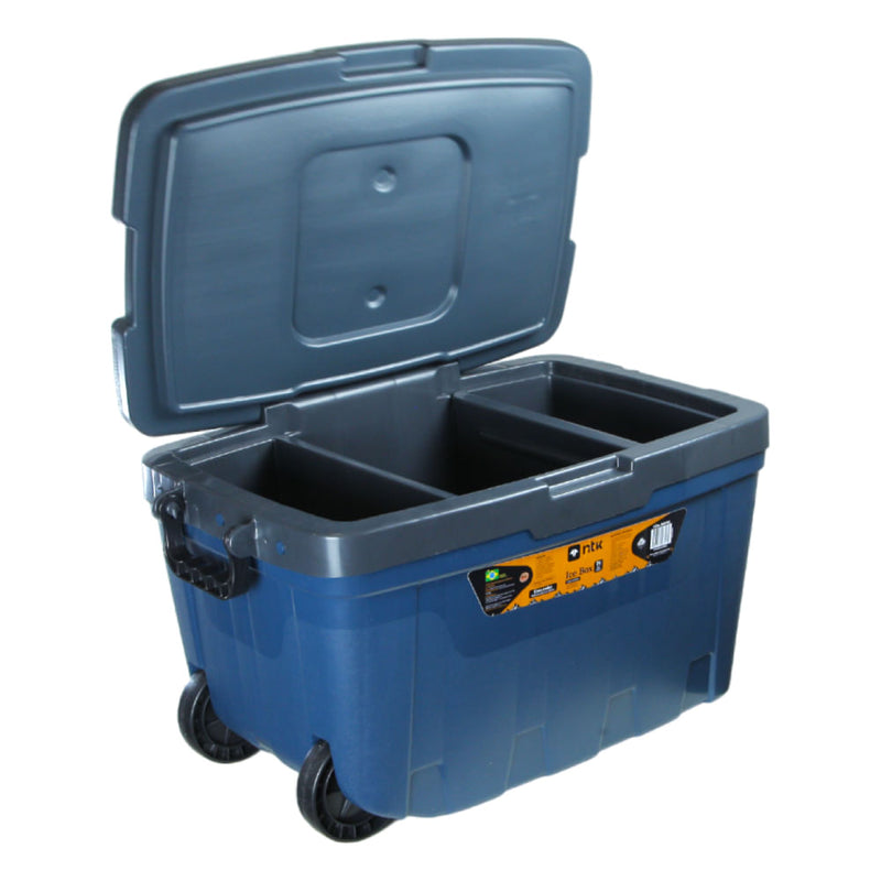 Caixa Termica Ice Box Cooler 54L Com Rodinhas E Porta Latas