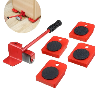 Kit Para Movimentação de Móveis com Roda e Alavanca de Elevação Oasis OIH-2961