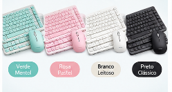 Kit Teclado e Mouse Sem Fio Bluetooth Recarregável 3-5V B-Max BM-T11
