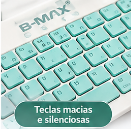 Kit Teclado e Mouse Sem Fio Bluetooth Recarregável 3-5V B-Max BM-T11