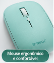 Kit Teclado e Mouse Sem Fio Bluetooth Recarregável 3-5V B-Max BM-T11