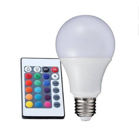 Lâmpada de LED RGB com Controle Remoto 110V Soquete E27 Oasis OIH-4959