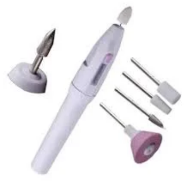 Lixa de Unha Elétrica Portátil 4W com 5 Pontas e Estojo Made Basics LMF-1134