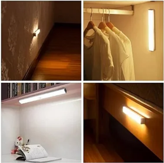 Luminária LED com Sensor de Presença Recarregável 6 LEDs 12cm Knup KP-FR510/12