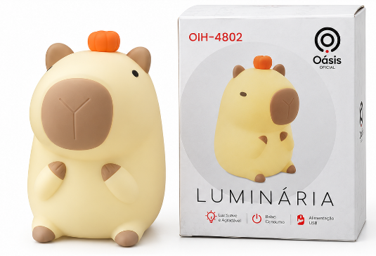 Luminária de Mesa RGB Recarregável 5V Oasis OIH-4802