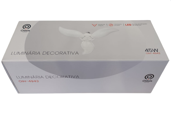 Luminária Decorativa 45W para Sala, Quarto e Escritório Oasis OIH-4943