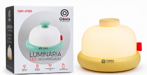Luminária LED de Mesa Recarregável Oasis OIH-4760