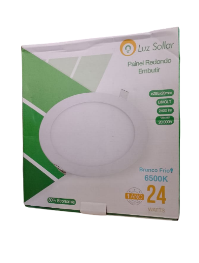 Luminária Plafon 24W Cor Branca Modelo 2020