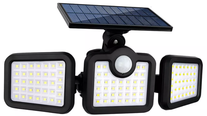 Luminária Solar com Sensor de Movimento 108 LEDs e Controle Luatek LKY-0051