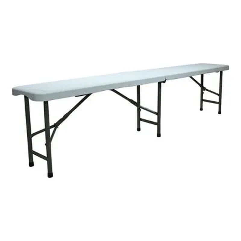 Banco Dobrável Picnic Robust Bench com Alça Lateral Branco