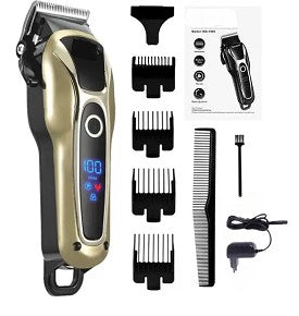 Máquina de Cortar Cabelo Profissional Recarregável com 4 Pentes Lelong LE-5053
